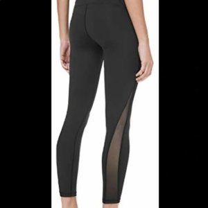 Lululemon leggings with mesh calf